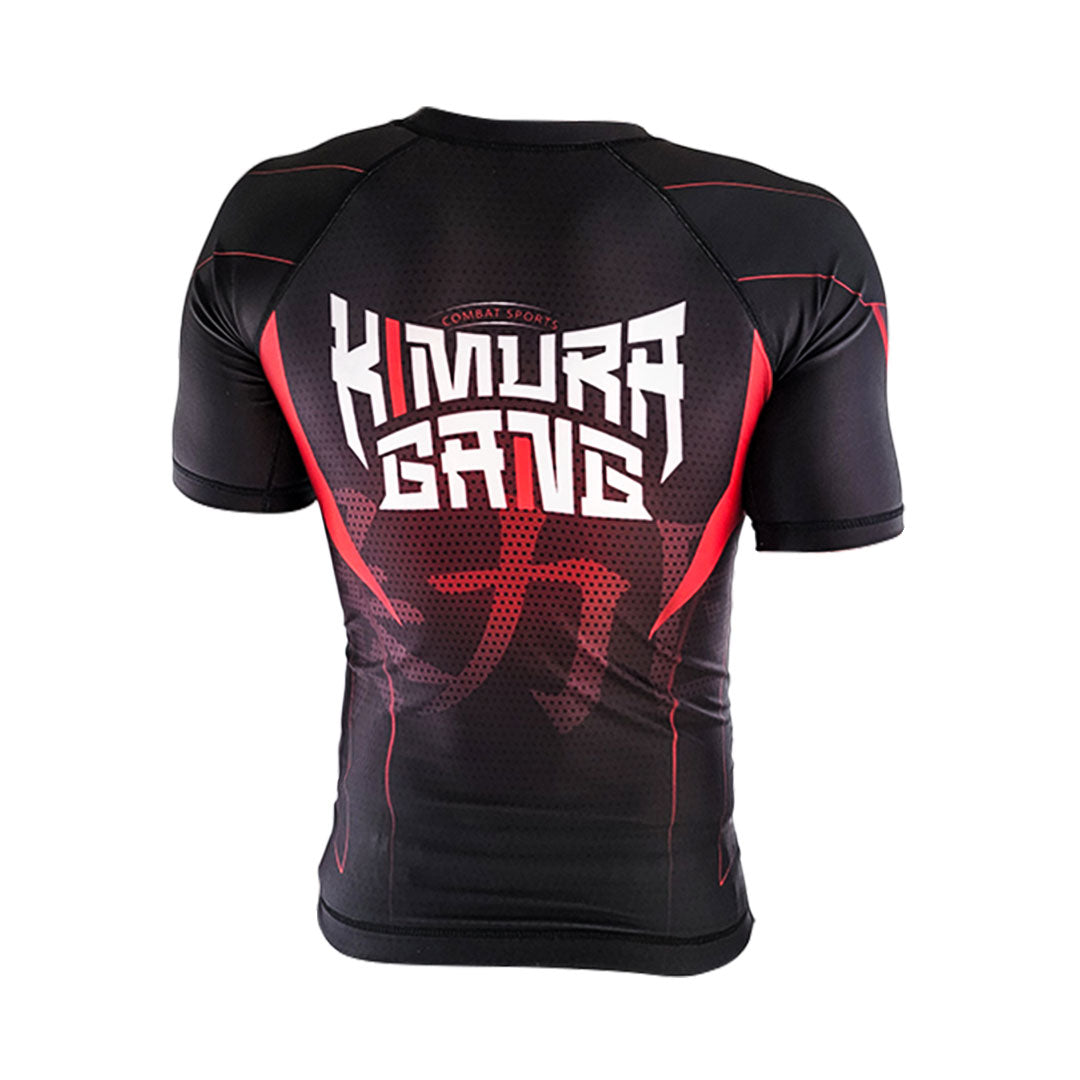 Kimura Gang O.G. Kanji Short Sleeve Rash Guard Front